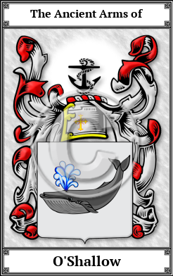 O'Shallow Family Crest Download (JPG)  Book Plated - 150 DPI