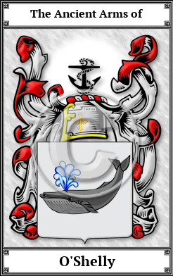 O'Shelly Family Crest Download (JPG)  Book Plated - 150 DPI