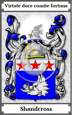 Shandcross Family Crest Download (JPG) Book Plated - 600 DPI