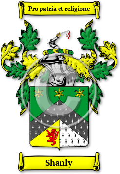 Shanly Family Crest Download (jpg) Legacy Series - 150 DPI