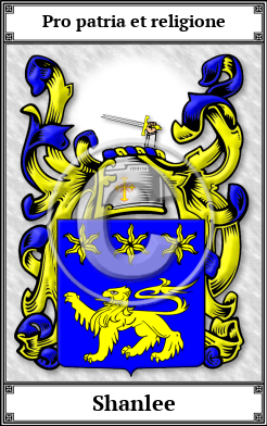 Shanlee Family Crest Download (JPG)  Book Plated - 150 DPI