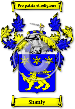 Shanly Family Crest Download (jpg) Legacy Series - 150 DPI