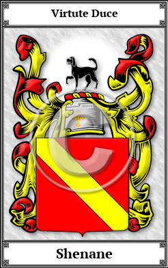 Shenane Family Crest Download (JPG) Book Plated - 600 DPI