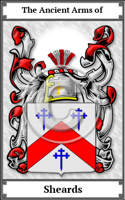 Sheards Family Crest Download (JPG)  Book Plated - 150 DPI