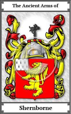Shernborne Family Crest Download (JPG)  Book Plated - 150 DPI