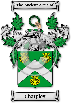 Charpley Family Crest Download (jpg) Legacy Series - 150 DPI