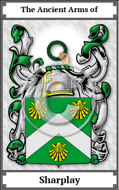 Sharplay Family Crest Download (JPG)  Book Plated - 150 DPI