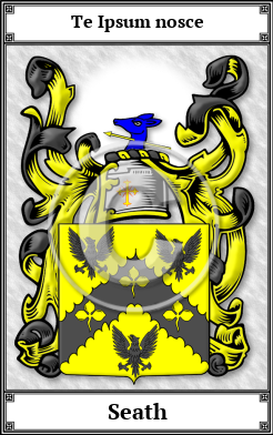 Seath Family Crest Download (JPG)  Book Plated - 150 DPI