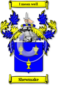 Shewmake Family Crest Download (jpg) Legacy Series - 150 DPI