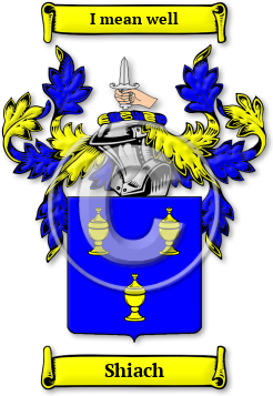 Shiach Family Crest Download (jpg) Legacy Series - 150 DPI