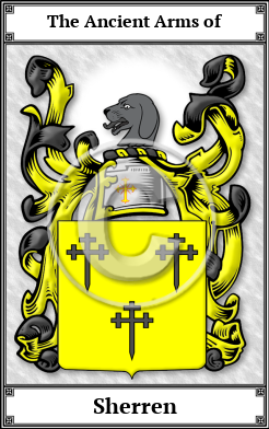 Sherren Family Crest Download (JPG) Book Plated - 600 DPI