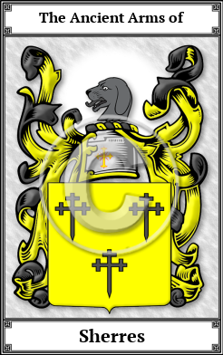 Sherres Family Crest Download (JPG)  Book Plated - 150 DPI