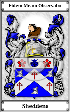 Sheddens Family Crest Download (JPG)  Book Plated - 150 DPI