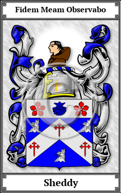 Sheddy Family Crest Download (JPG)  Book Plated - 150 DPI