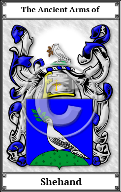 Shehand Family Crest Download (JPG) Book Plated - 600 DPI