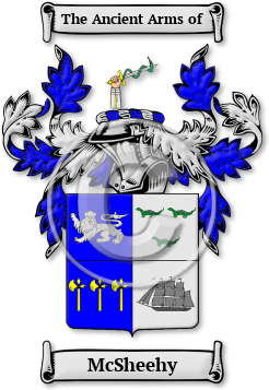 McSheehy Family Crest Download (jpg) Legacy Series - 150 DPI