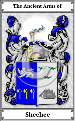 Sheehee Family Crest Download (JPG)  Book Plated - 150 DPI