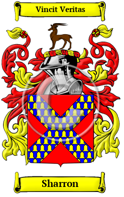 Sharron Family Crest Download (JPG) Heritage Series - 600 DPI