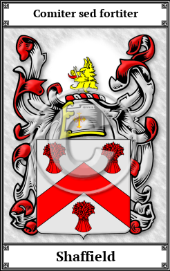 Shaffield Family Crest Download (JPG)  Book Plated - 150 DPI