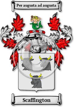 Scaffington Family Crest Download (jpg) Legacy Series - 150 DPI