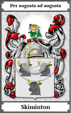 Skiminton Family Crest Download (JPG)  Book Plated - 150 DPI