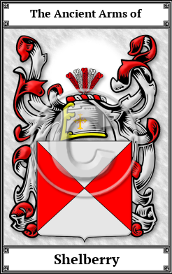 Shelberry Family Crest Download (JPG)  Book Plated - 150 DPI
