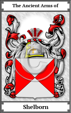 Shelborn Family Crest Download (JPG) Book Plated - 600 DPI