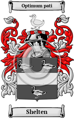 Shelten Family Crest/Coat of Arms