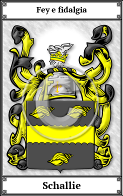 Schallie Family Crest Download (JPG)  Book Plated - 150 DPI