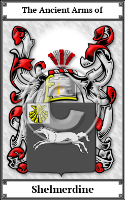 Shelmerdine Family Crest Download (JPG)  Book Plated - 150 DPI