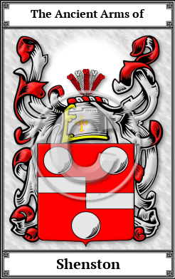 Shenston Family Crest Download (JPG)  Book Plated - 150 DPI