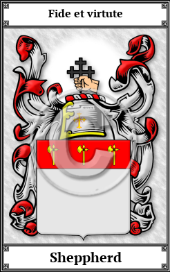 Sheppherd Family Crest Download (JPG)  Book Plated - 150 DPI