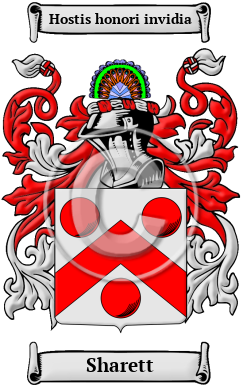 Sharett Family Crest/Coat of Arms
