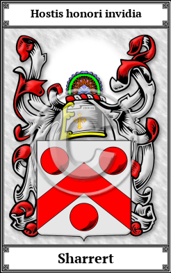 Sharrert Family Crest Download (JPG)  Book Plated - 150 DPI
