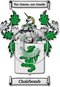 Chairbomb Family Crest Download (jpg) Legacy Series - 150 DPI