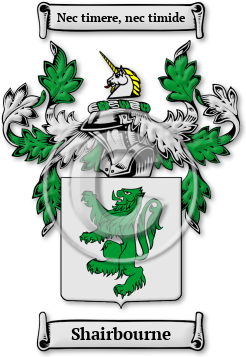 Shairbourne Family Crest Download (jpg) Legacy Series - 150 DPI