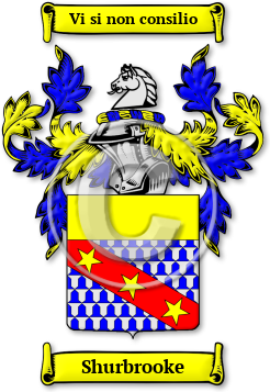 Shurbrooke Family Crest Download (jpg) Legacy Series - 150 DPI