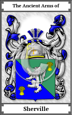 Sherville Family Crest Download (JPG) Book Plated - 600 DPI