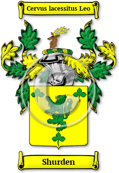 Shurden Family Crest Download (jpg) Legacy Series - 150 DPI
