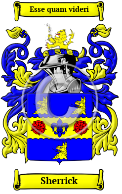 Sherrick Family Crest Download (JPG) Heritage Series - 600 DPI