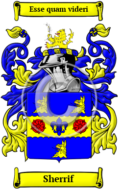 Sherrif Family Crest Download (JPG) Heritage Series - 600 DPI
