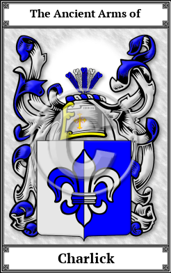 Charlick Family Crest Download (JPG) Book Plated - 600 DPI