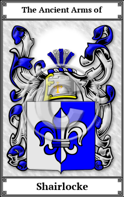 Shairlocke Family Crest Download (JPG)  Book Plated - 150 DPI