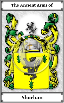 Sharhan Family Crest Download (JPG)  Book Plated - 150 DPI