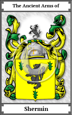 Shermin Family Crest Download (JPG)  Book Plated - 150 DPI