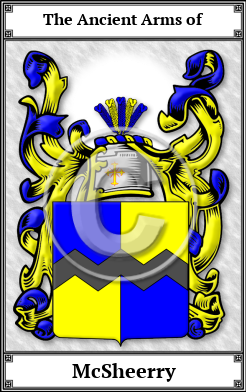 McSheerry Family Crest Download (JPG)  Book Plated - 150 DPI