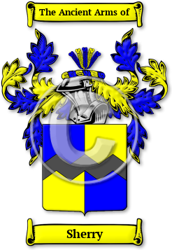 Sherry Family Crest Download (JPG) Legacy Series - 300 DPI