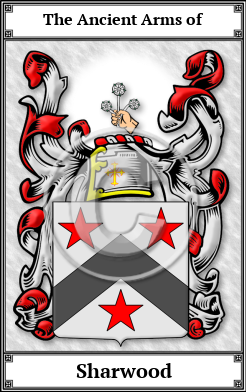 Sharwood Family Crest Download (JPG) Book Plated - 600 DPI