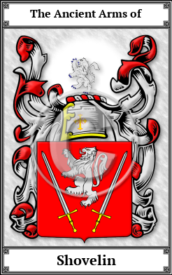 Shovelin Family Crest Download (JPG) Book Plated - 600 DPI