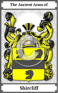 Shircliff Family Crest Download (JPG)  Book Plated - 150 DPI